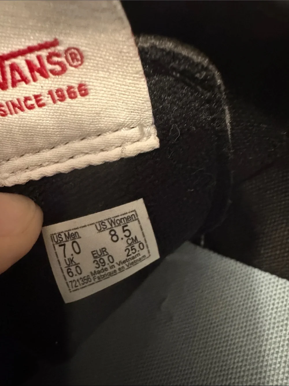 Vans Low-Top Sneakers in Black, Red, and White